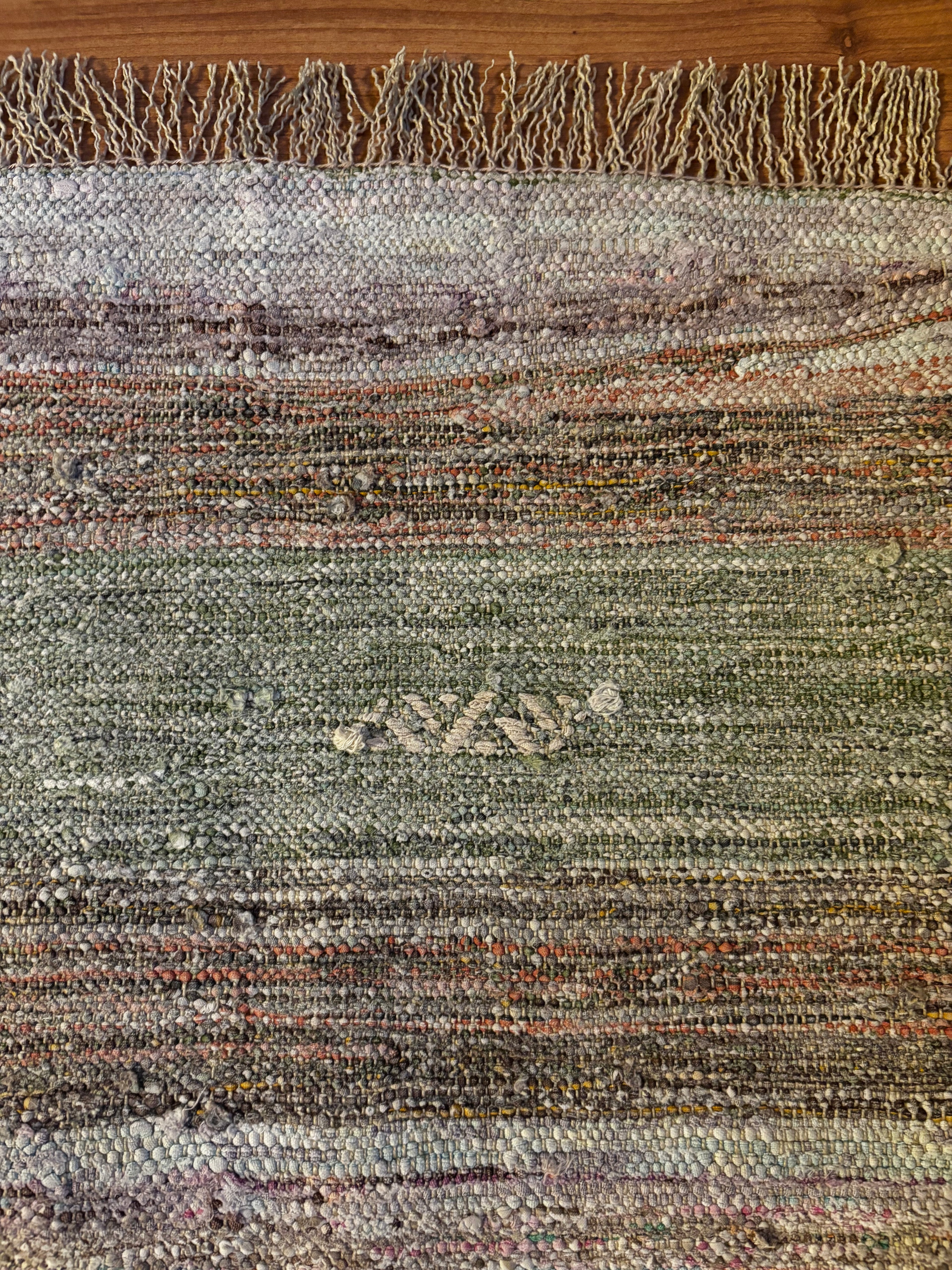 170 × 250 cm | Handmade Recycled Cotton Kilim