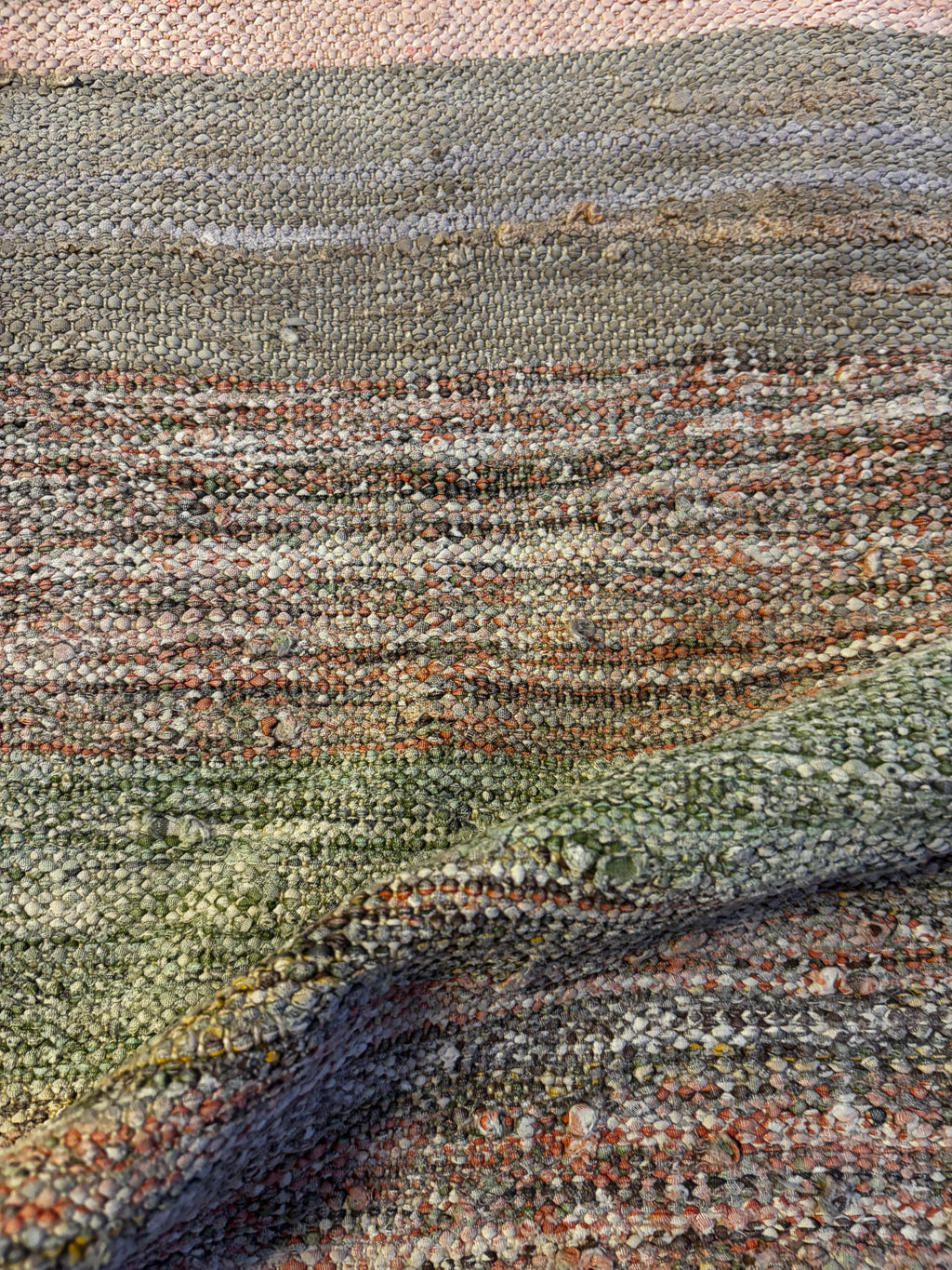170 × 250 cm | Handmade Recycled Cotton Kilim