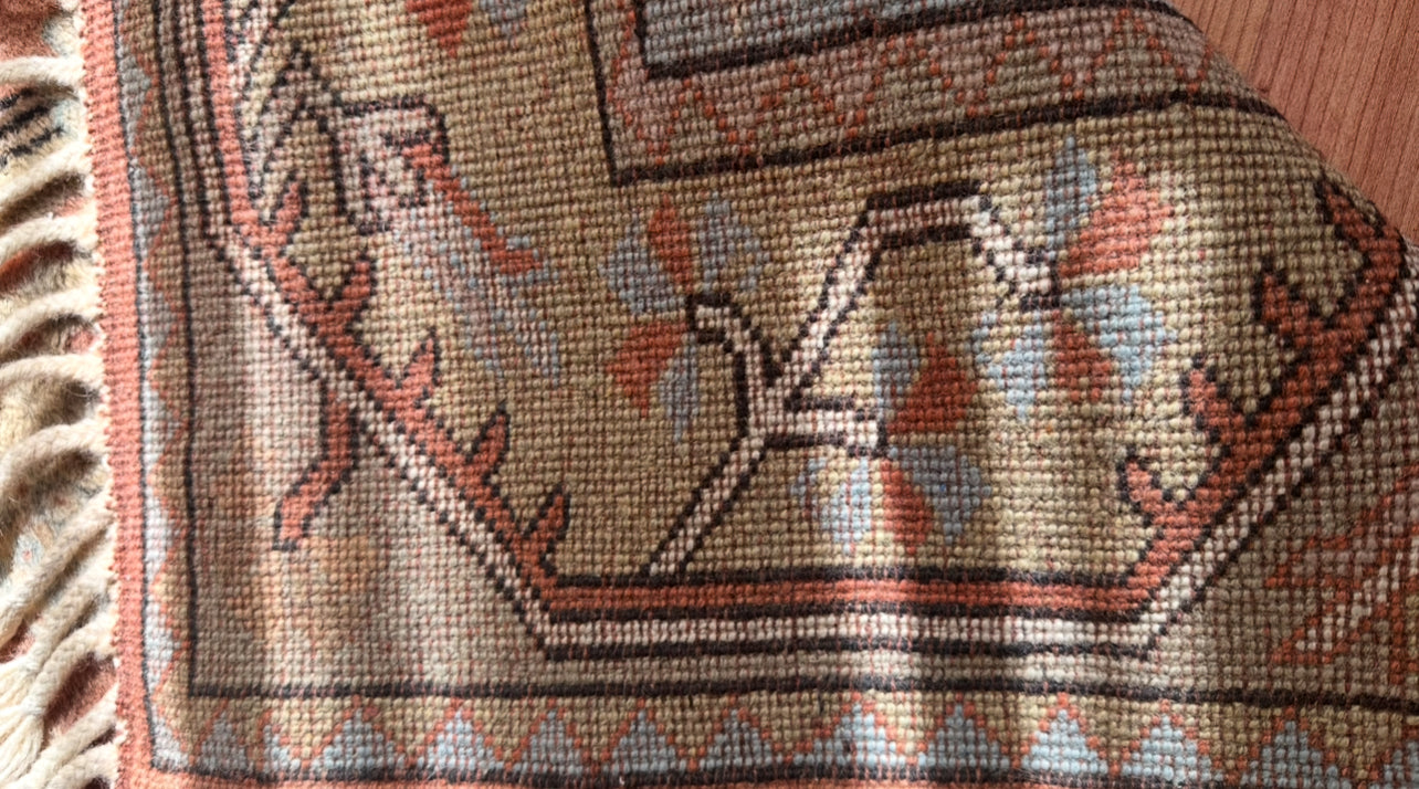 Turkish Milas Wool Rug – 120×200 cm | Handwoven Pastel Anatolian Carpet