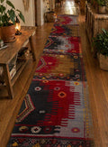 Handwoven Anatolian Runner Kilim – 83x389 cm – Wool Tribal Bohemian Hallway Rug