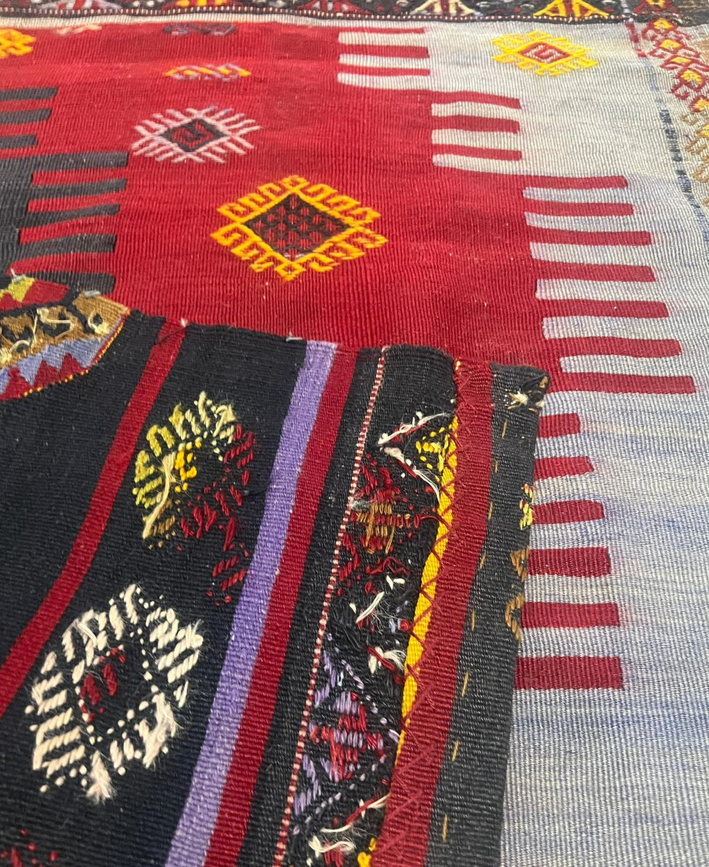 Handwoven Anatolian Runner Kilim – 83x389 cm – Wool Tribal Bohemian Hallway Rug