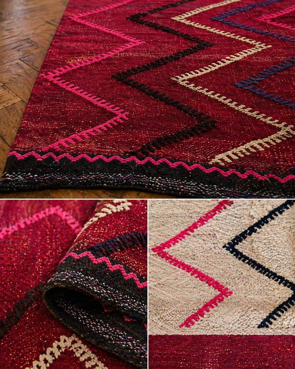 Handwoven Anatolian Runner Kilim – 115x310 cm – Wool Bohemian Tribal Rug