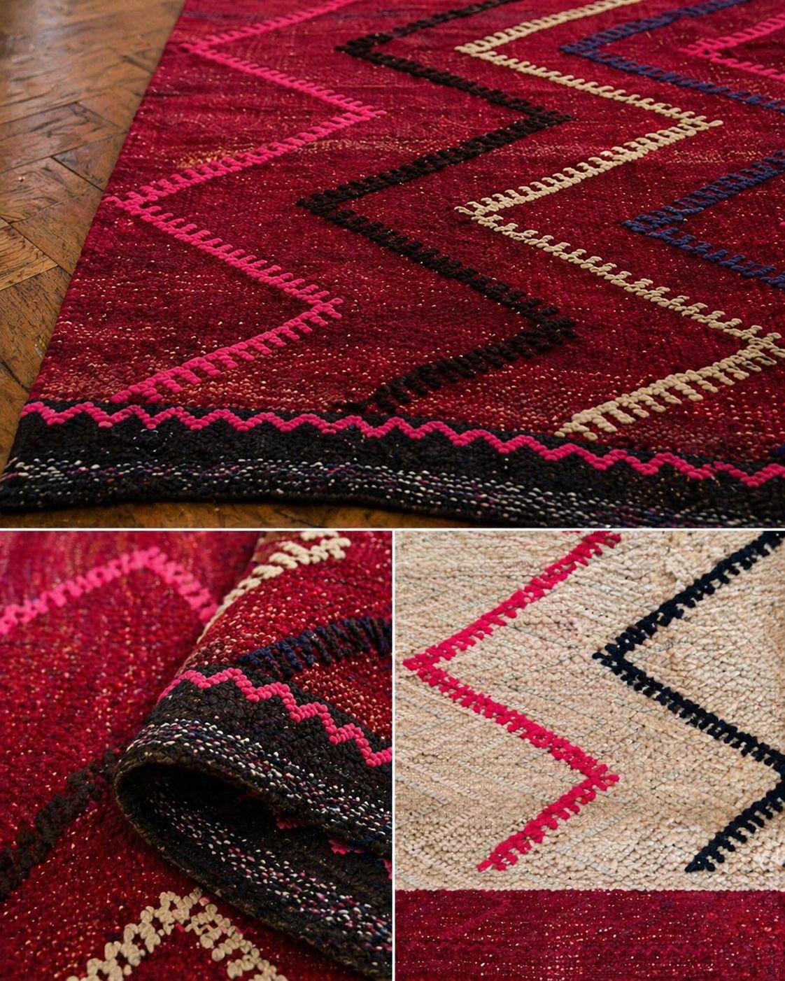 Handwoven Anatolian Runner Kilim – 115x310 cm – Wool Bohemian Tribal Rug
