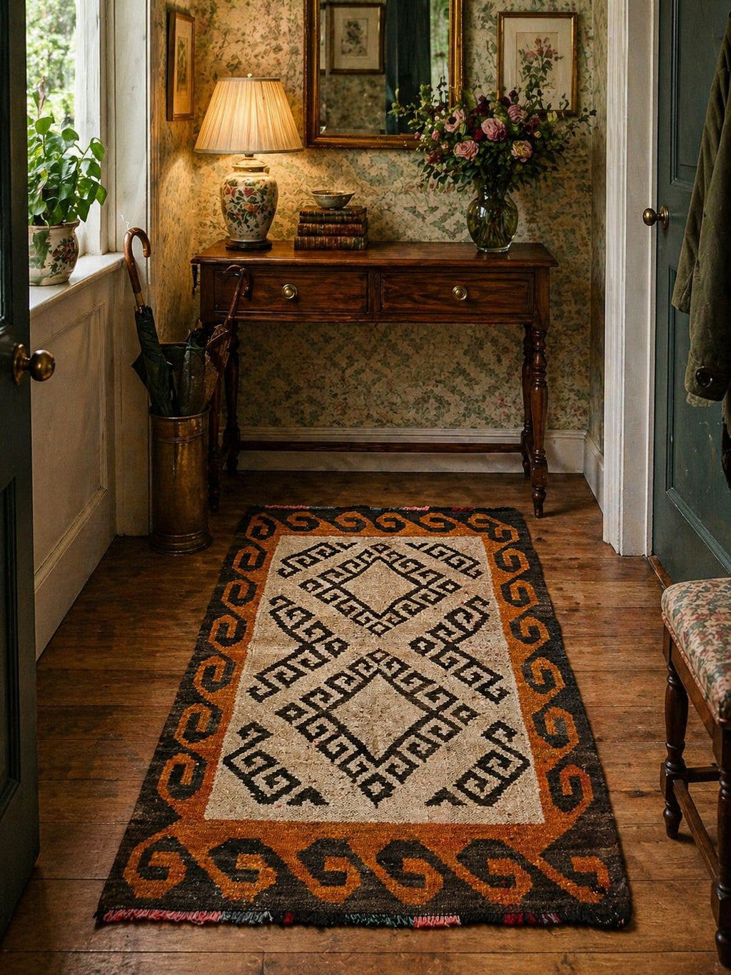 Vintage Anatolian Tribal Rug – 100x151 cm – Handwoven Wool Accent Rug