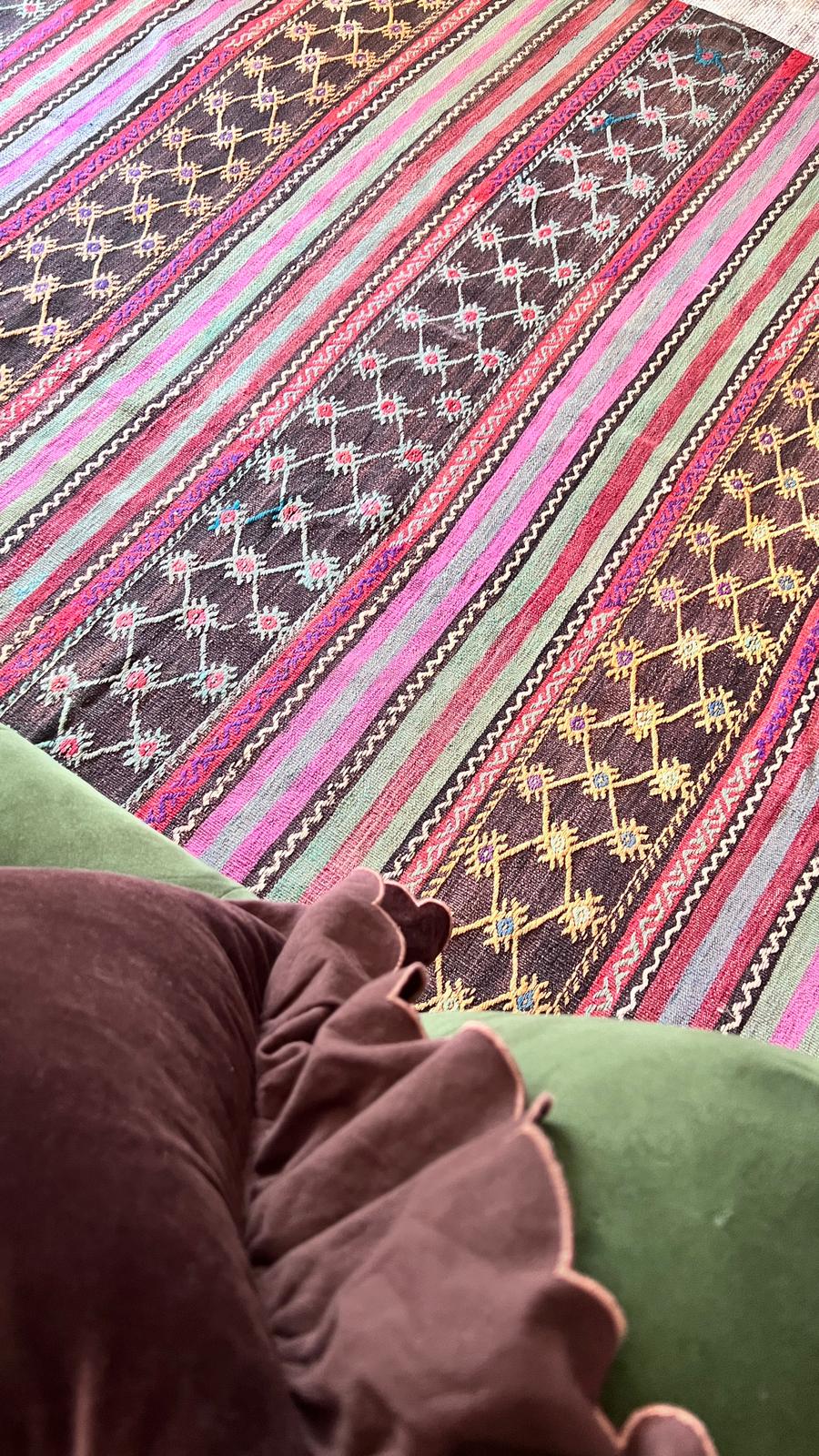 Vintage Anatolian Kilim Rug – 175x272 cm – Handwoven Wool Bohemian Flatweave