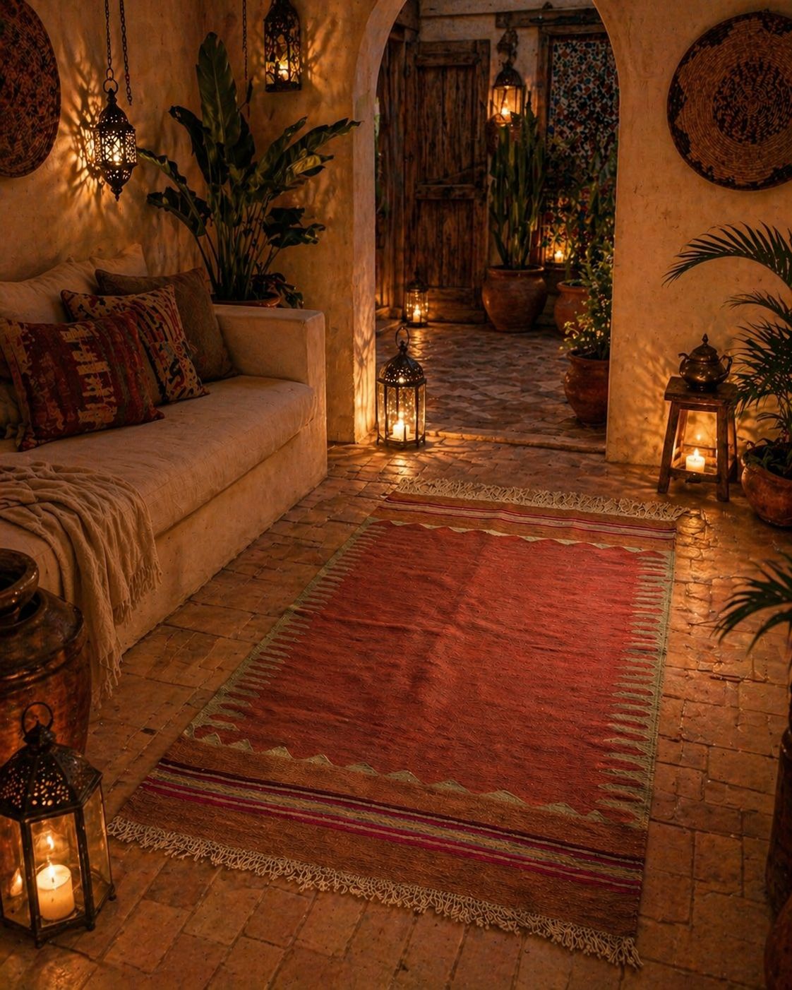 Bodrum Handmade Vintage Kilim – 118 × 225 cm