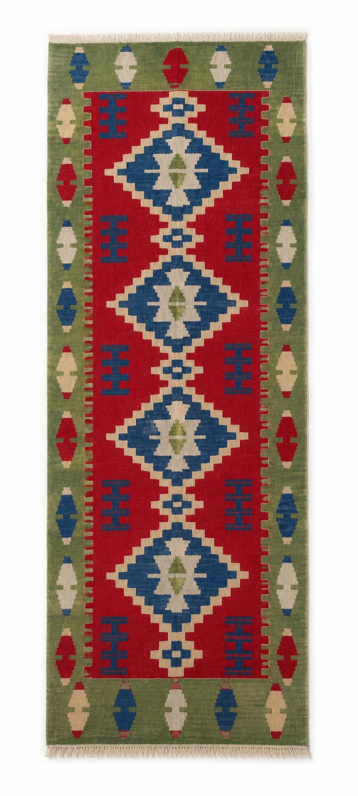 Handmade Turkish Kayseri Kilim – 85 × 190 cm