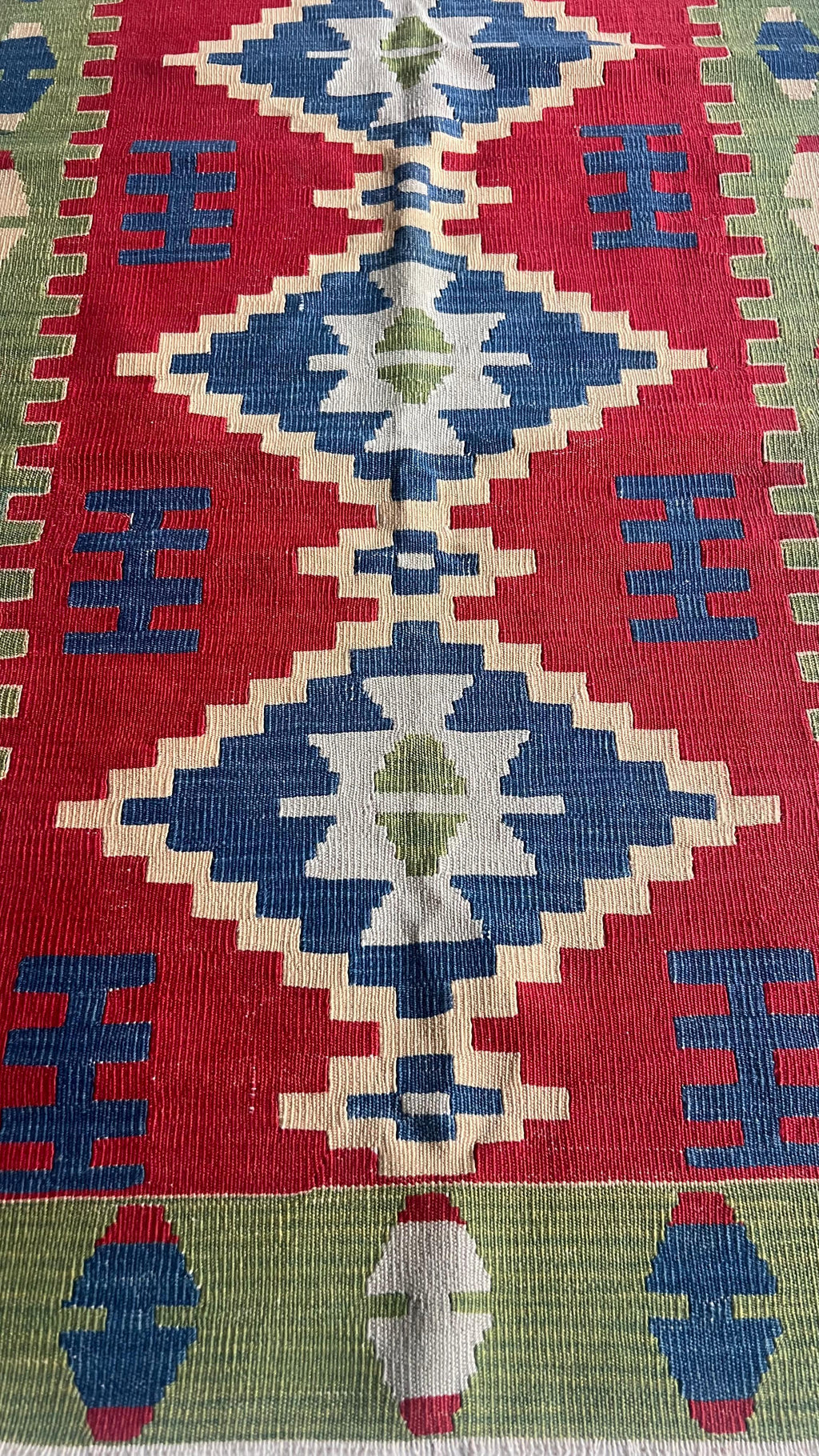 Handmade Turkish Kayseri Kilim – 85 × 190 cm
