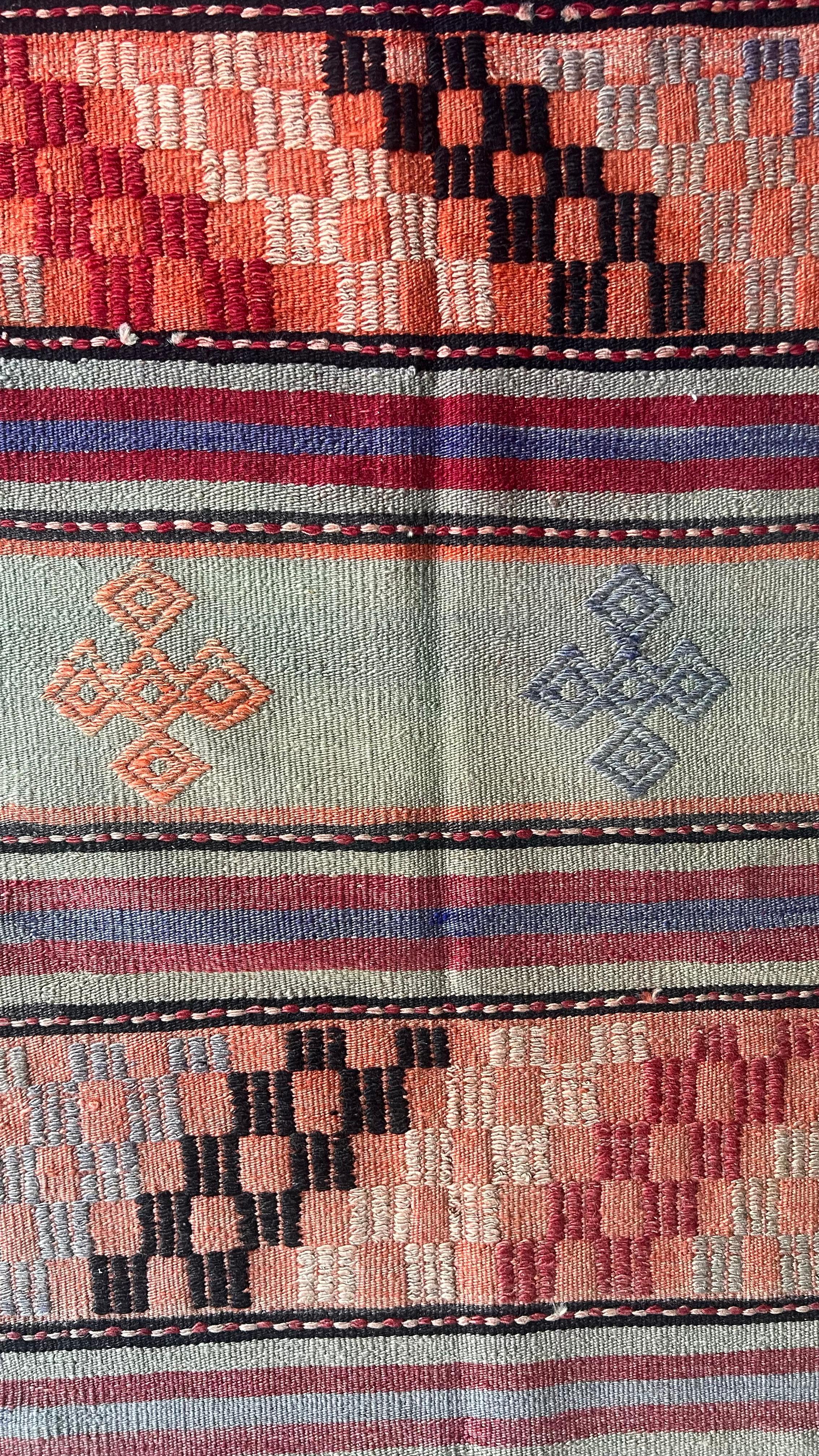 Handmade Turkish Balıkesir Kilim – 176 × 176 cm