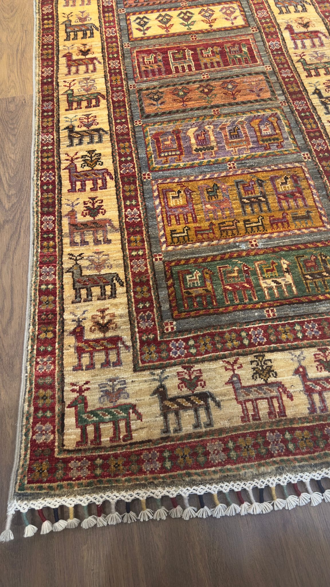 Pazyryk Style Handwoven Wool Runner – 80 × 320 cm