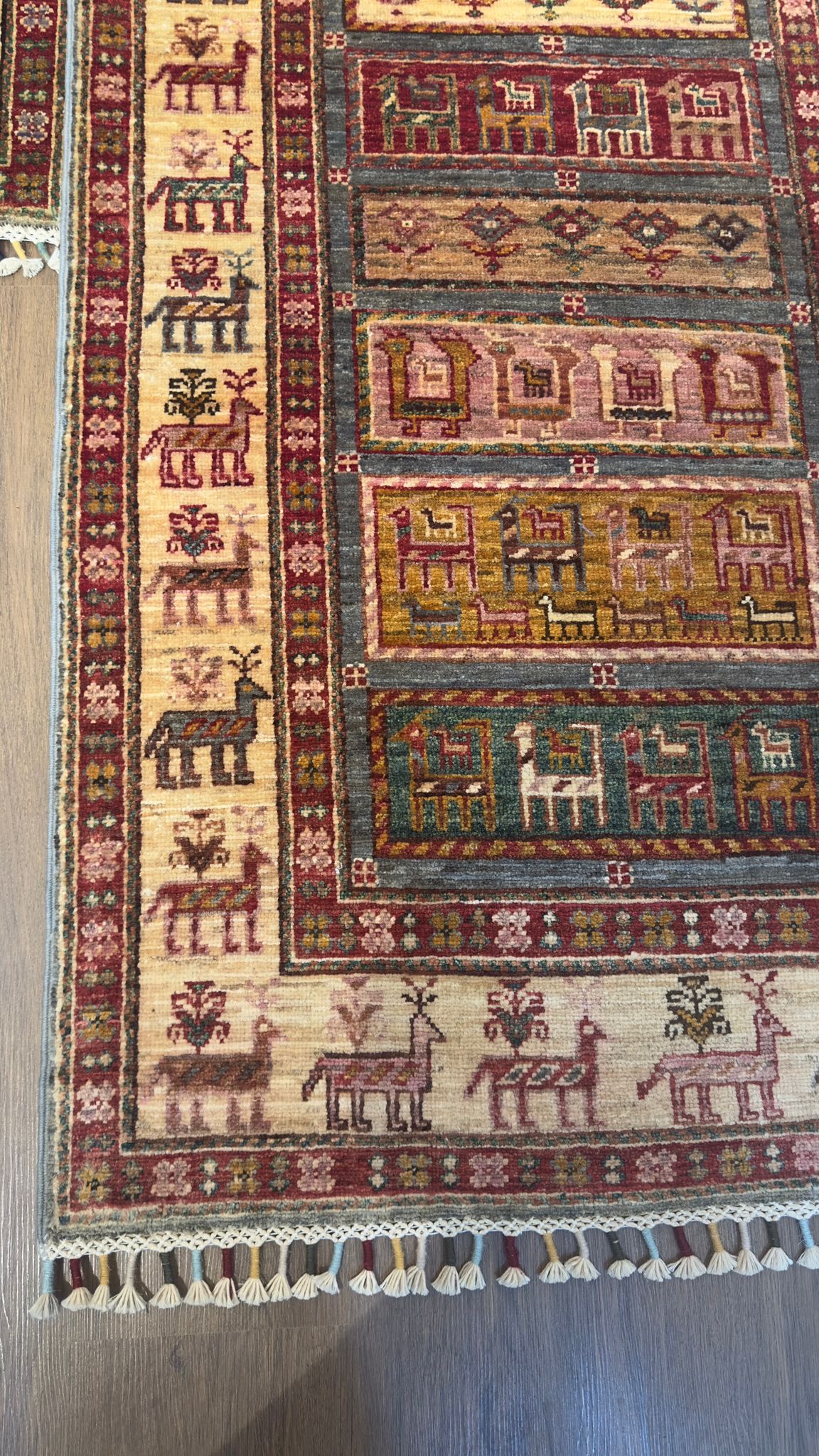 Pazyryk Style Handwoven Wool Runner – 80 × 320 cm