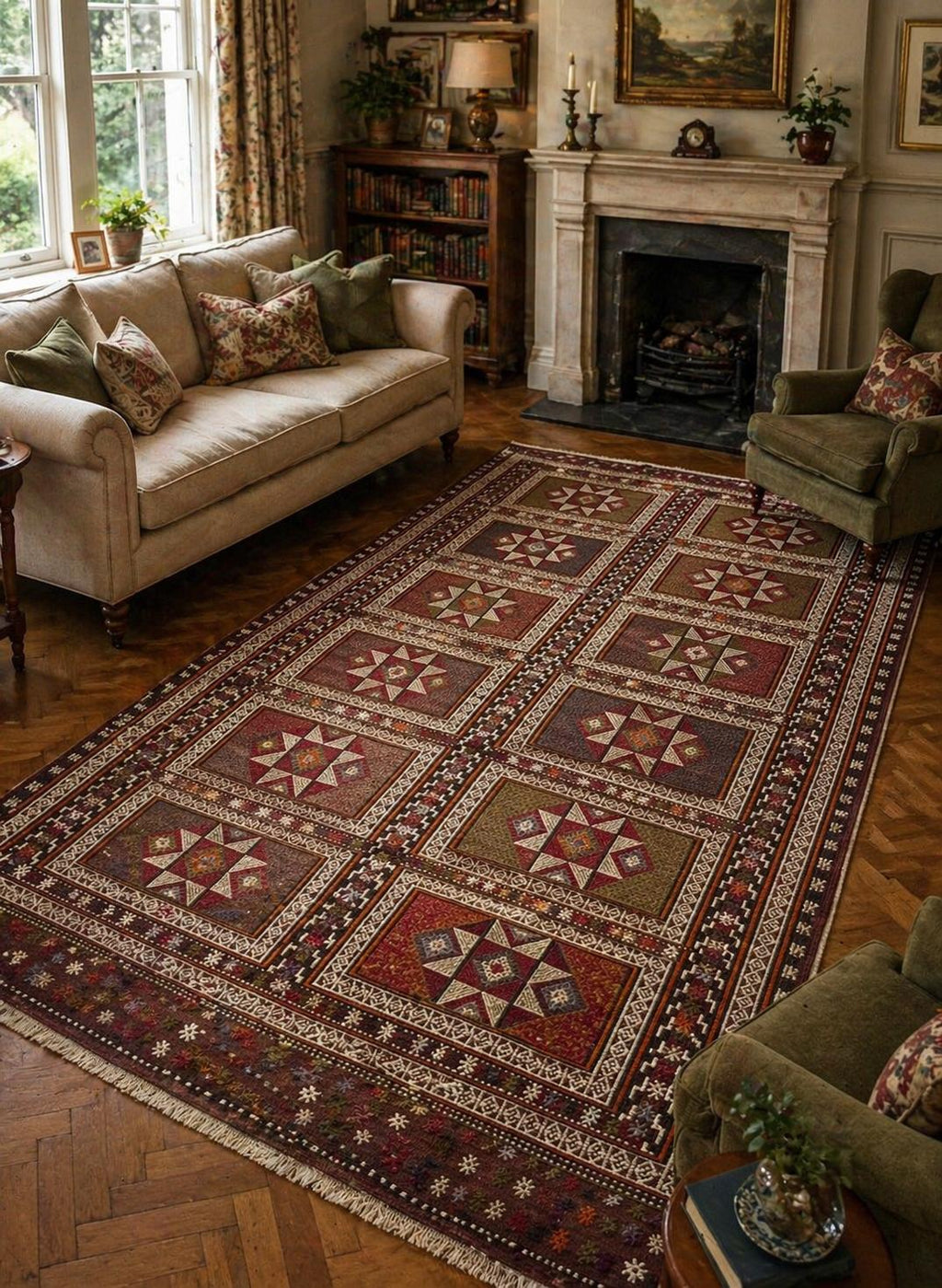 Balikesir Cicim Kilim – 167x254 cm – Handwoven Wool – Vintage Tribal Turkish Rug