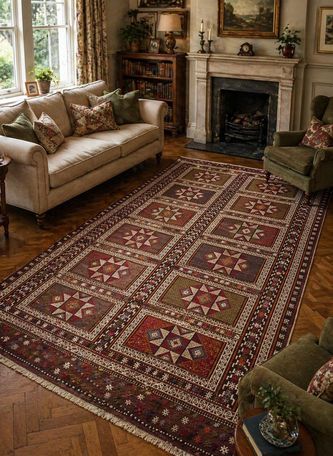Balikesir Cicim Kilim – 167x254 cm – Handwoven Wool – Vintage Tribal Turkish Rug