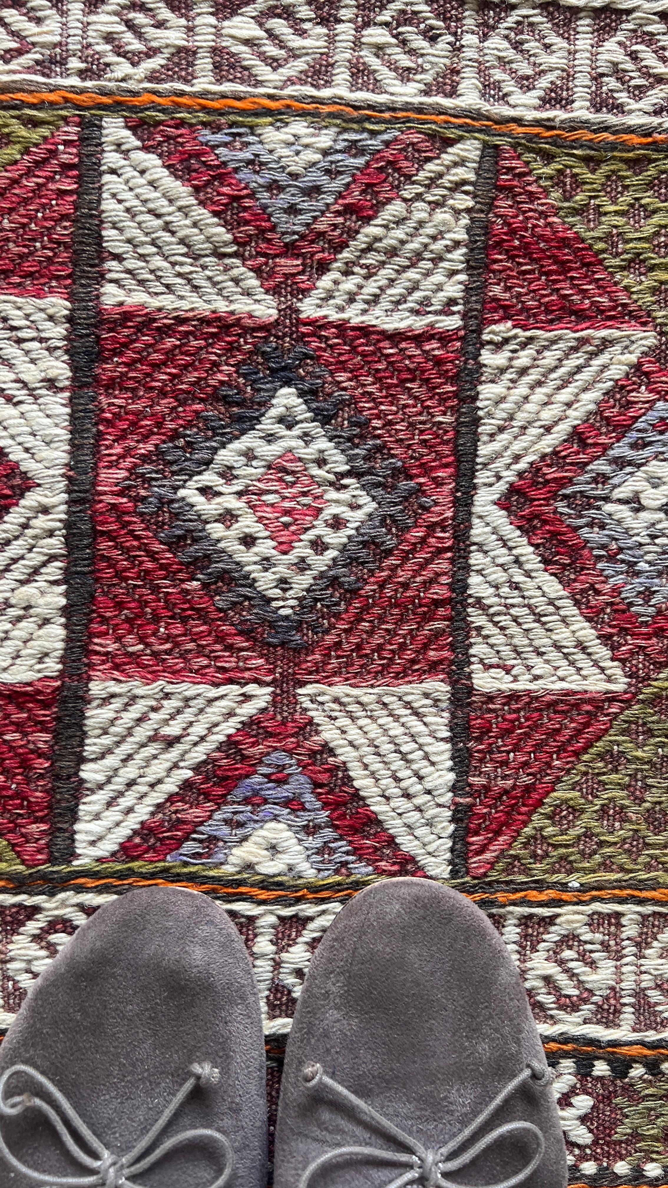 Balikesir Cicim Kilim – 167x254 cm – Handwoven Wool – Vintage Tribal Turkish Rug