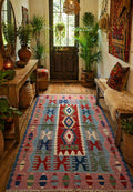 Handwoven Anatolian Kilim – 118x170 cm – Wool Rug – Tribal Bohemian Decor