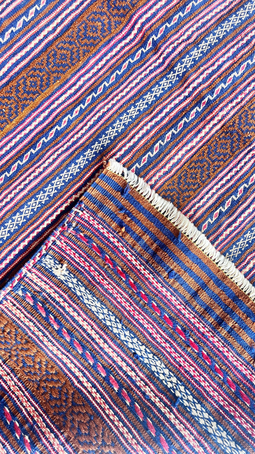Handwoven Afghan Kilim 148x189 cm – Wool Flatweave Rug – Bold Tribal Bohemian Carpet