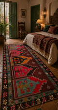 Kars Saflı Kilim 162x307 cm – Handwoven Wool Rug – Bold Tribal Statement Carpet