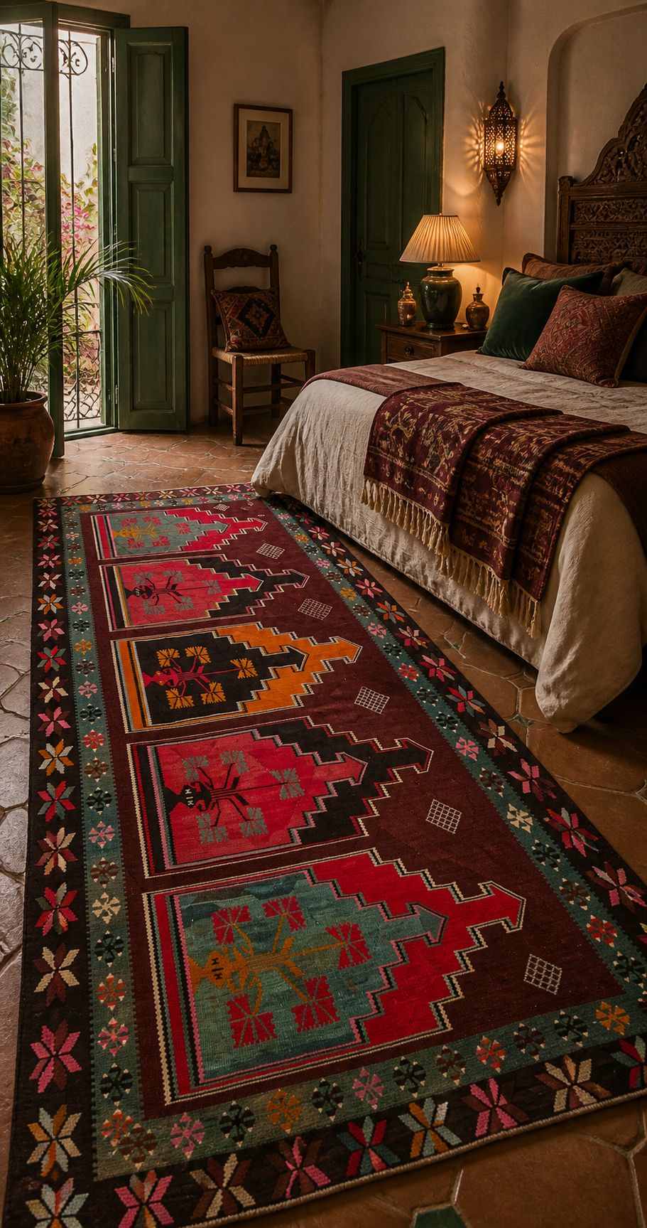 Kars Saflı Kilim 162x307 cm – Handwoven Wool Rug – Bold Tribal Statement Carpet