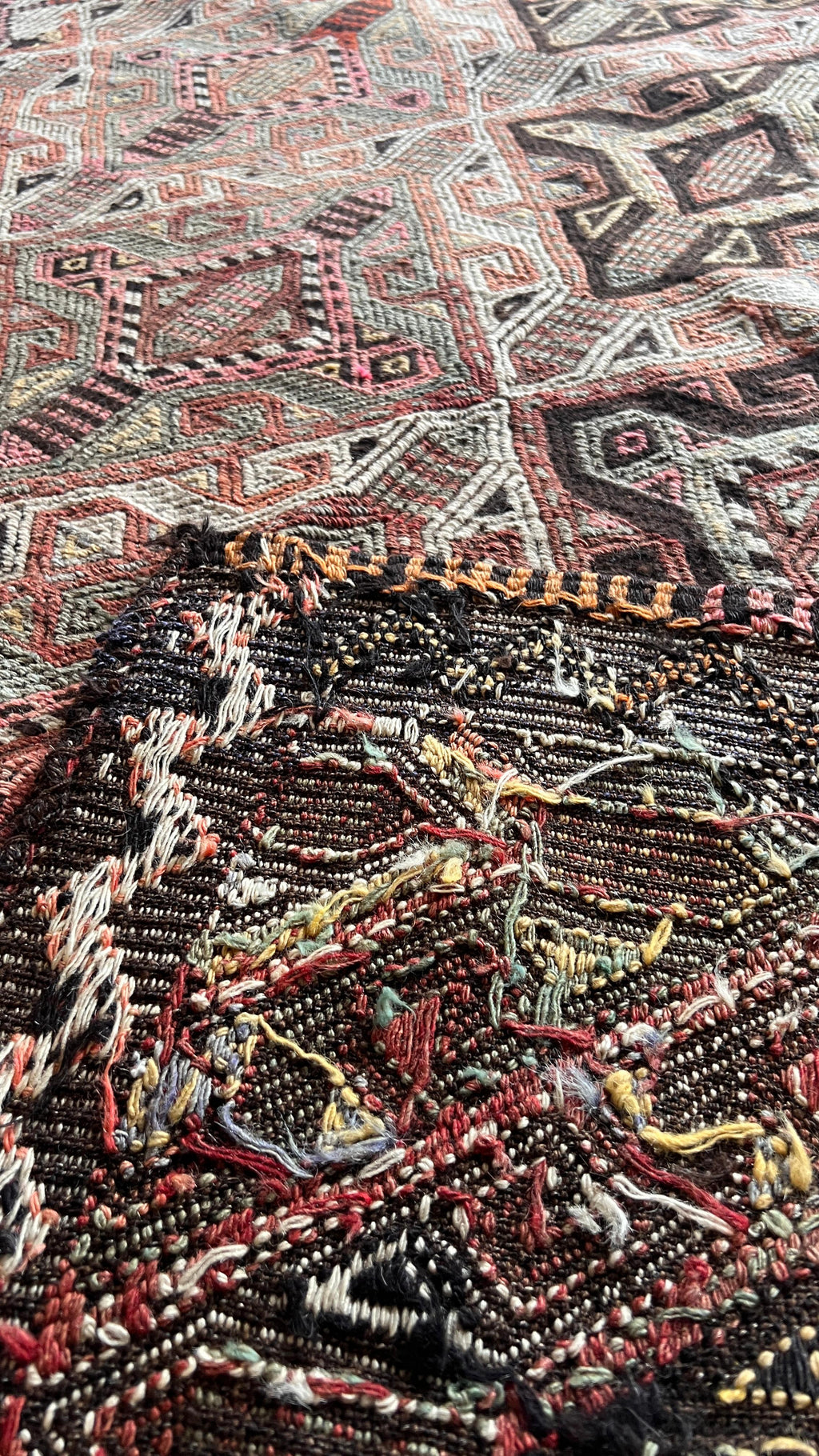 Mut Cicim Kilim 142x297 cm – Handwoven Wool Tribal Runner Rug – Anatolian Turkish Kilim