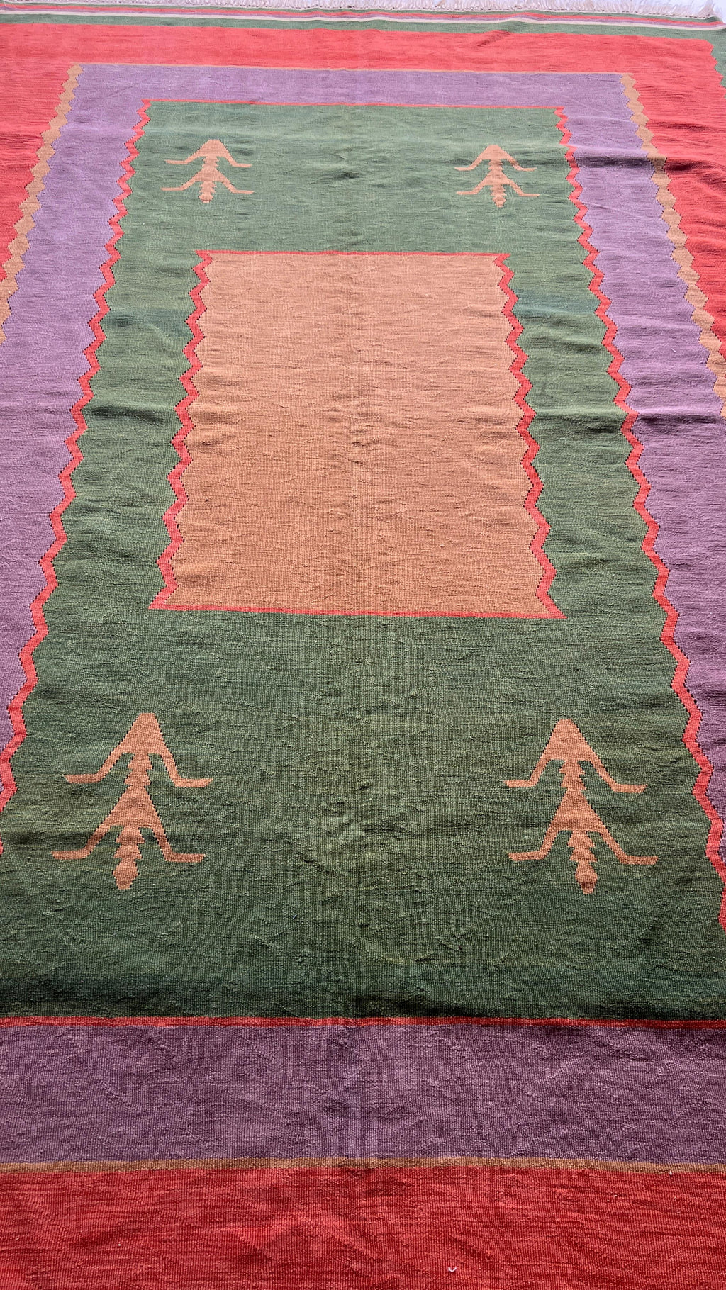 Vintage Uşak Kilim 171x270 cm – Handwoven Wool Turkish Rug – Colourful Anatolian Flatweave
