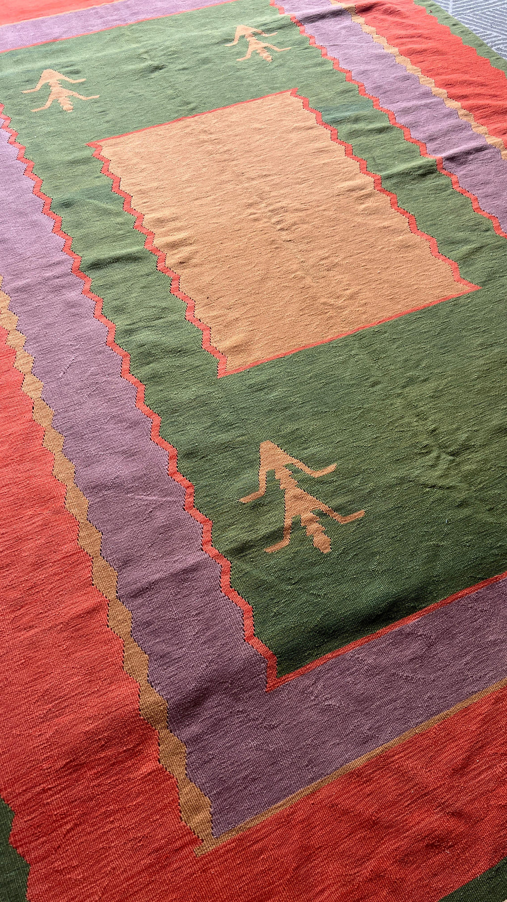 Vintage Uşak Kilim 171x270 cm – Handwoven Wool Turkish Rug – Colourful Anatolian Flatweave