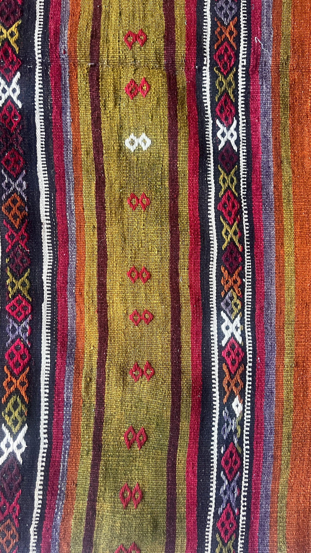 Large Handmade Turkish Kilim – 146 × 405 cm – Vintage Anatolian Wool Runner