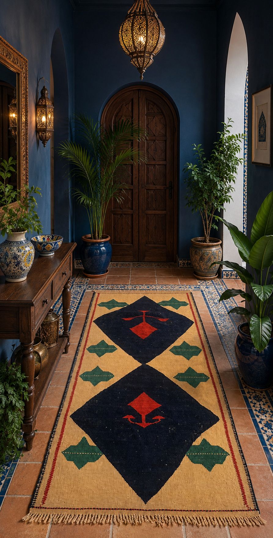 Handmade Turkish Uşak Kilim – 113 × 223 cm – Vintage Wool Tribal Rug
