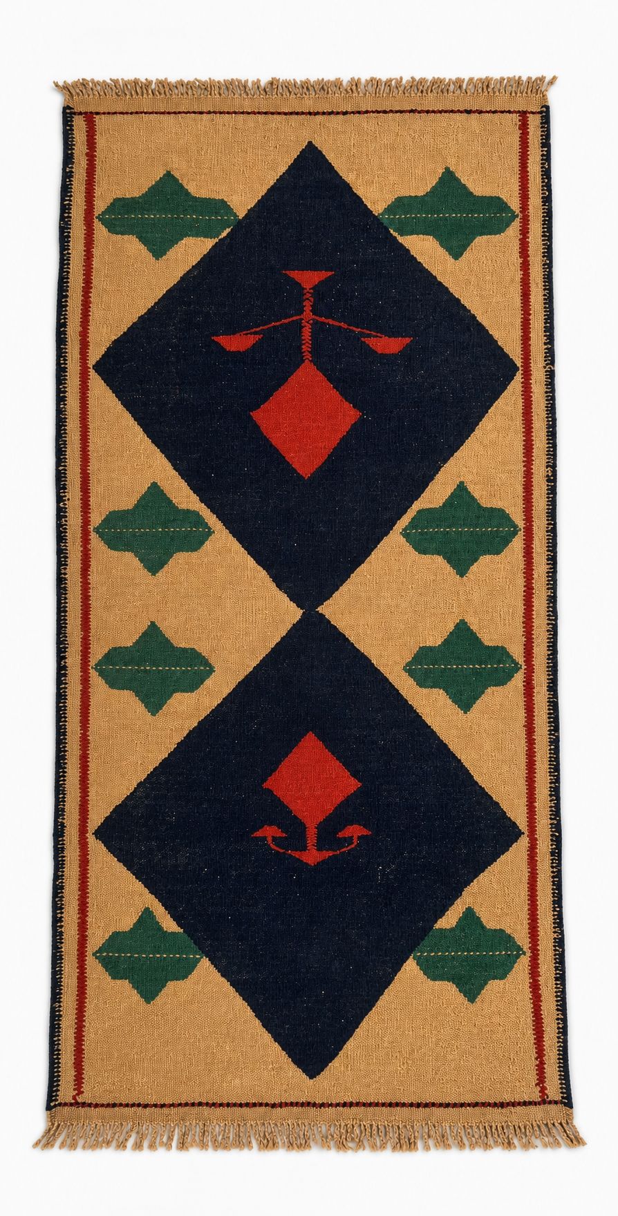 Handmade Turkish Uşak Kilim – 113 × 223 cm – Vintage Wool Tribal Rug