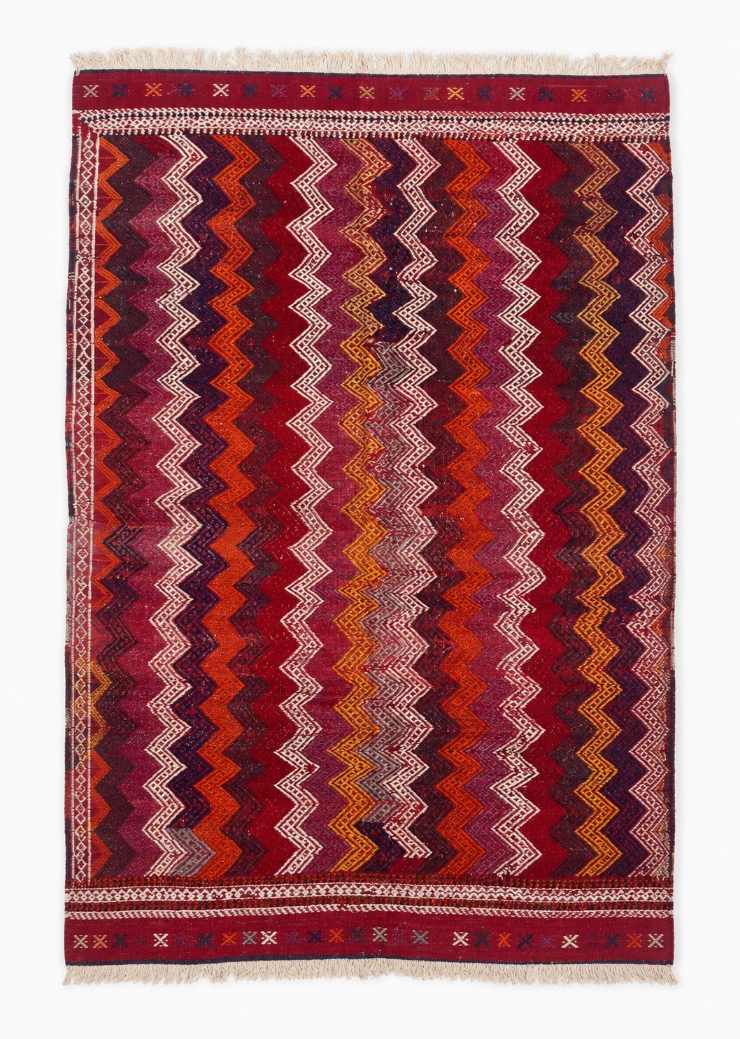 Handmade Turkish Balıkesir Cicim Kilim – 131 × 184 cm – Vintage Tribal Wool Rug