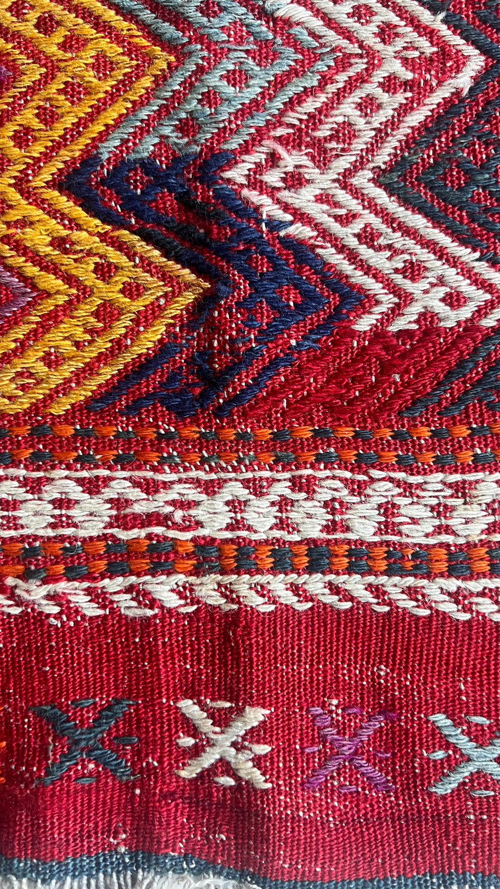 Handmade Turkish Balıkesir Cicim Kilim – 131 × 184 cm – Vintage Tribal Wool Rug