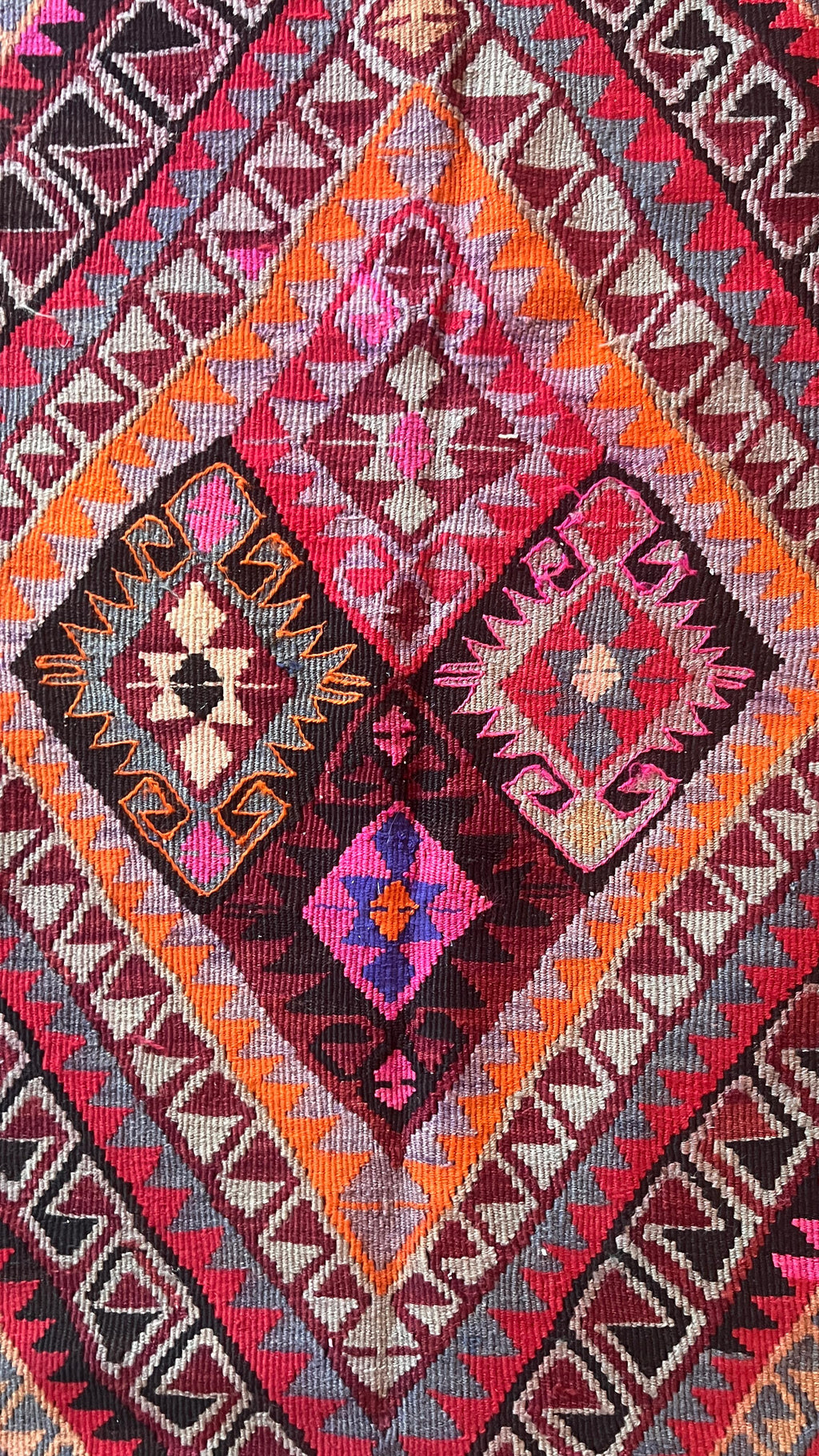 Vintage Turkish Van Kilim – 138 × 314 cm – Handmade Wool Tribal Rug