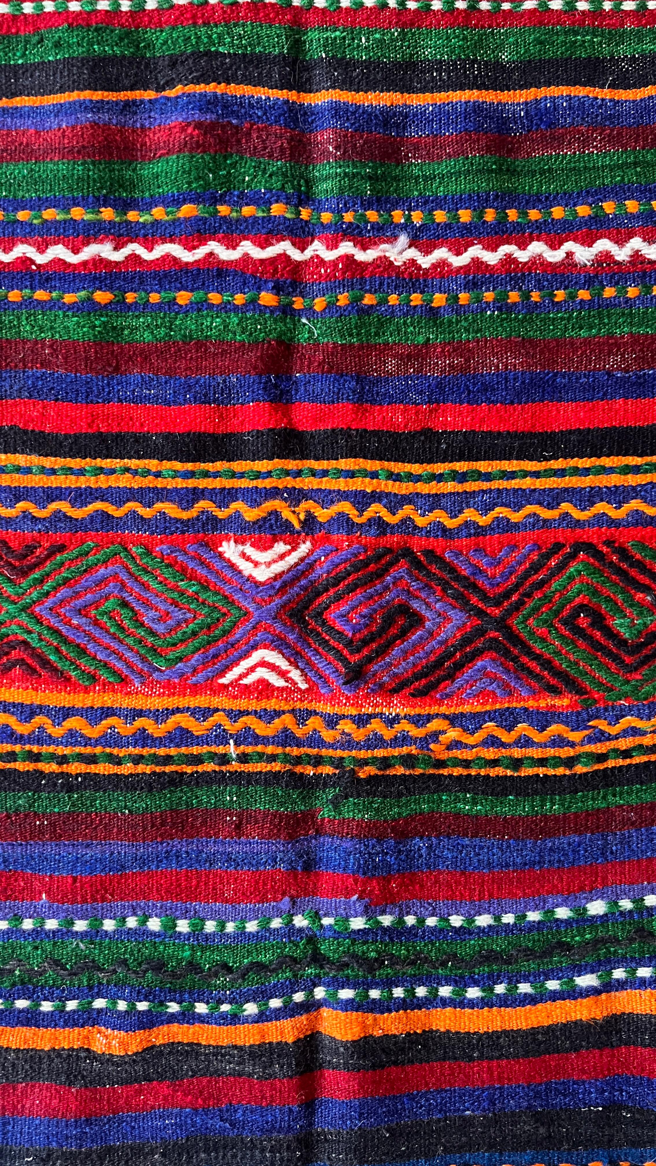 Vintage Anatolian Sivas Kilim – 181 × 186 cm – Handmade Wool Tribal Rug