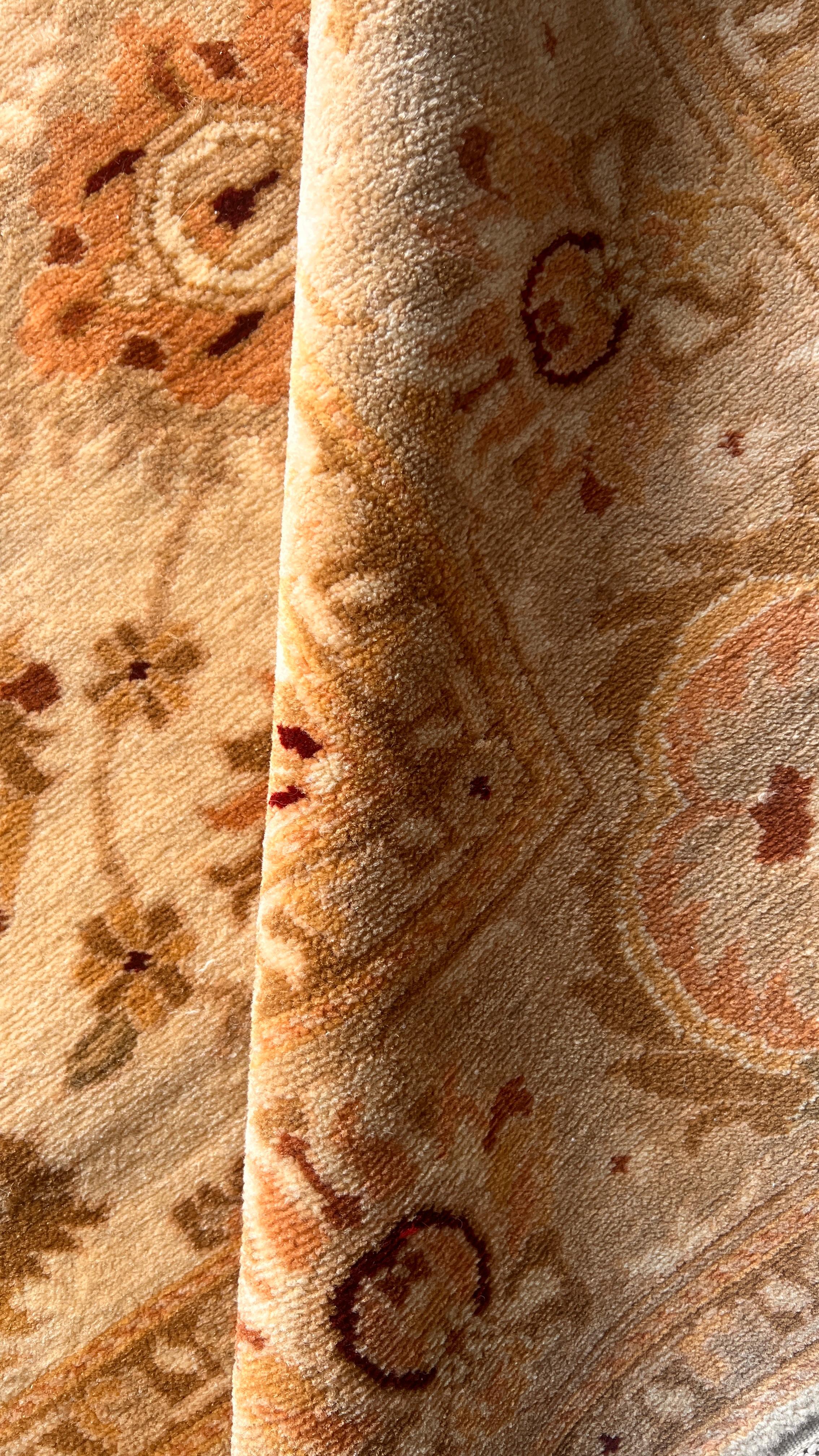 Ottoman Uşak Wool Rug – 173x240 cm – Handmade Turkish Classic Rug