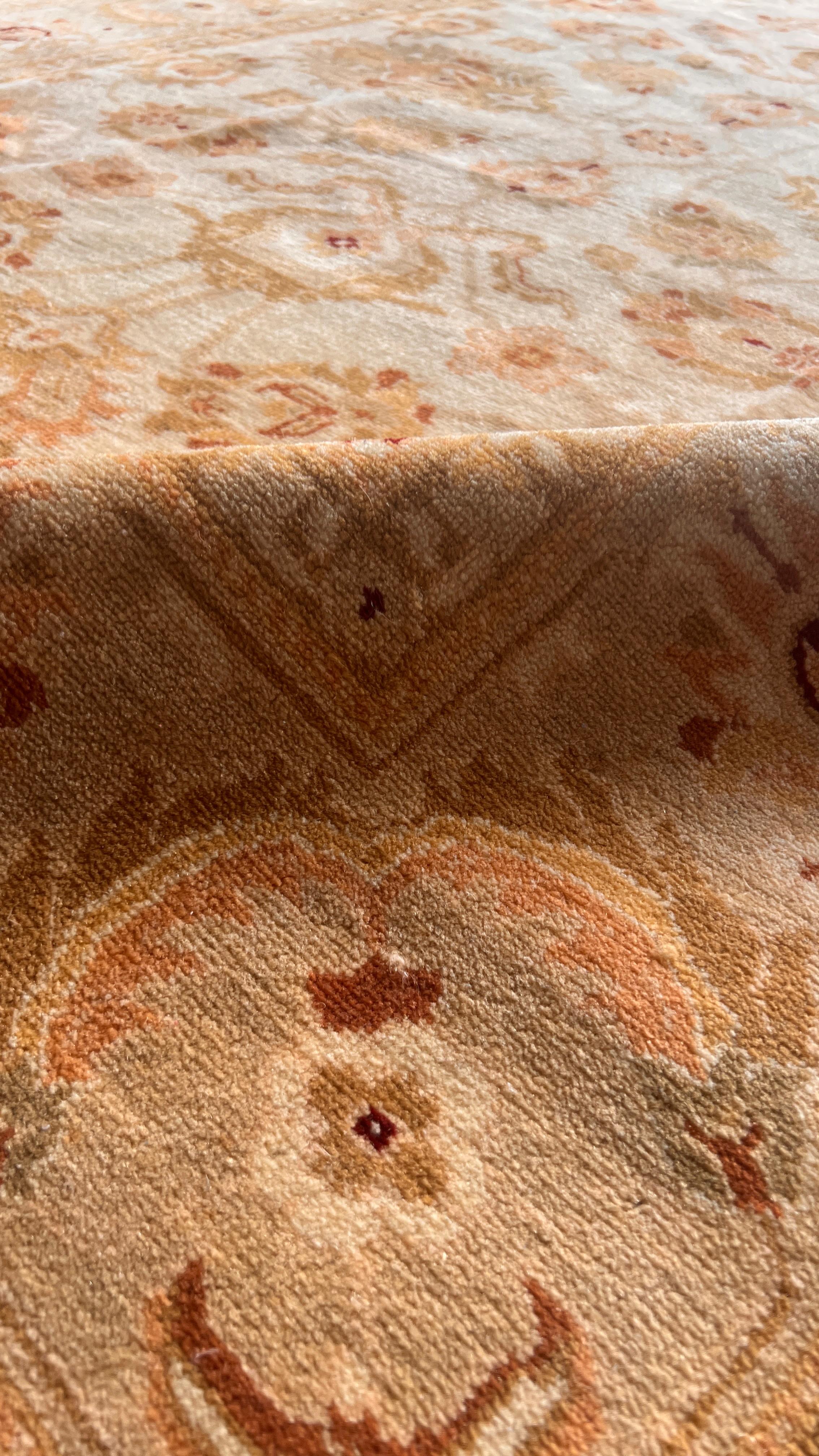 Ottoman Uşak Wool Rug – 173x240 cm – Handmade Turkish Classic Rug
