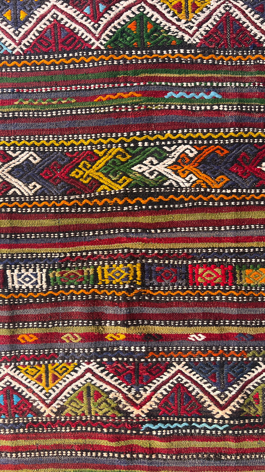 Handmade Turkish Balıkesir Kilim – 152 × 237 cm – Tribal Wool Kilim Rug