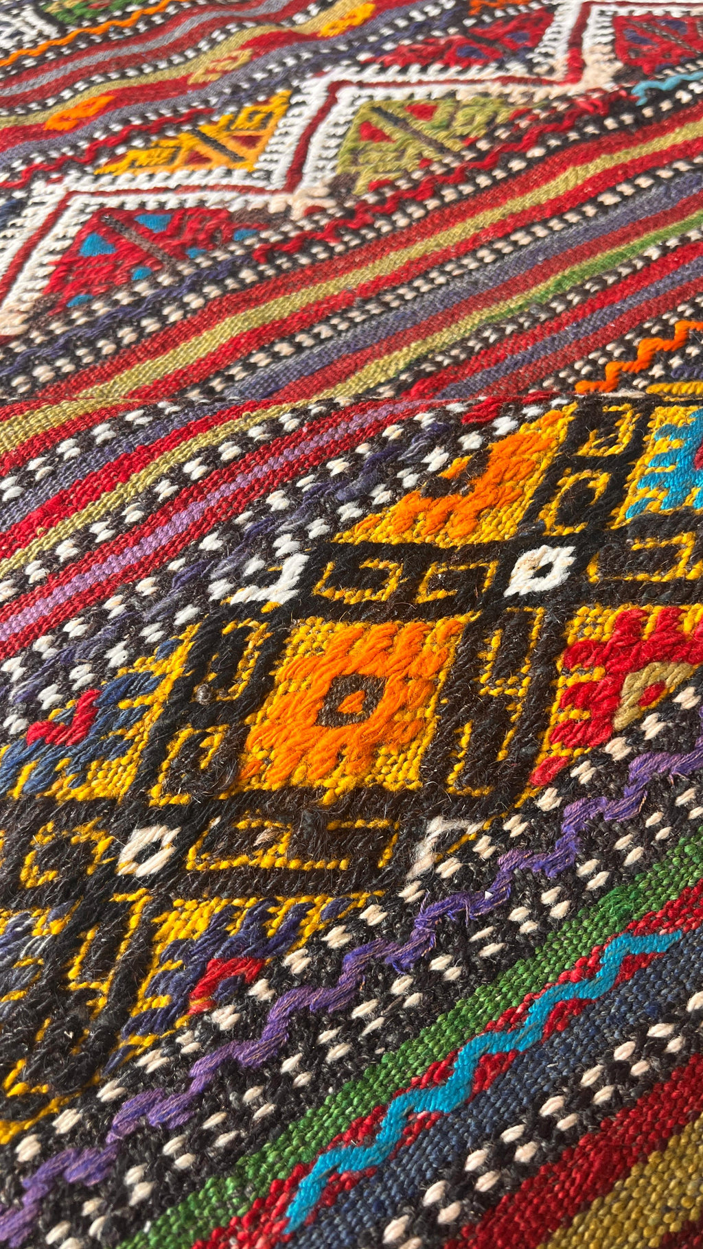 Handmade Turkish Balıkesir Kilim – 152 × 237 cm – Tribal Wool Kilim Rug
