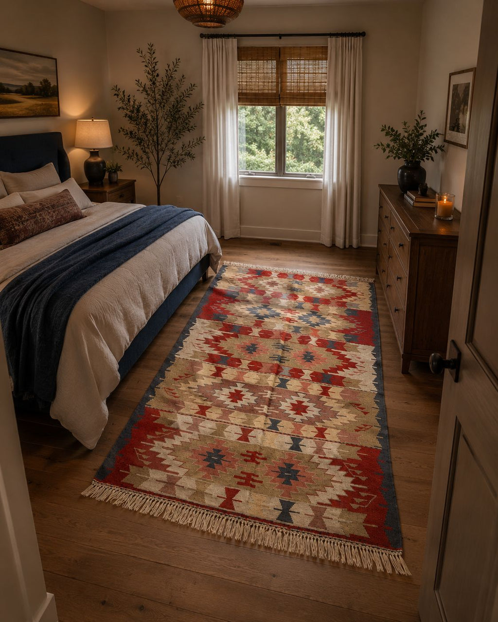 Handmade Turkish Uşak Kilim – 165 × 233 cm – Vintage Tribal Wool Rug