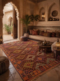 50-Year-Old Handmade Adana Cicim Kilim – 187 × 305 cm – Vintage Turkish Wool Rug