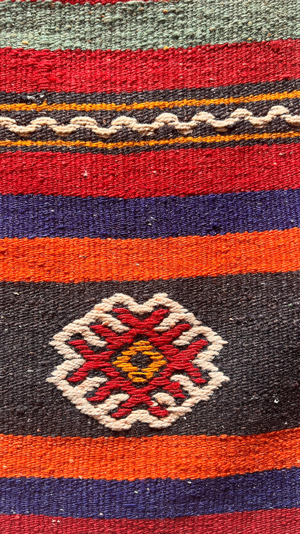 60-Year-Old Handmade Sivas Cicim Kilim – 168 × 308 cm – Vintage Turkish Wool Rug