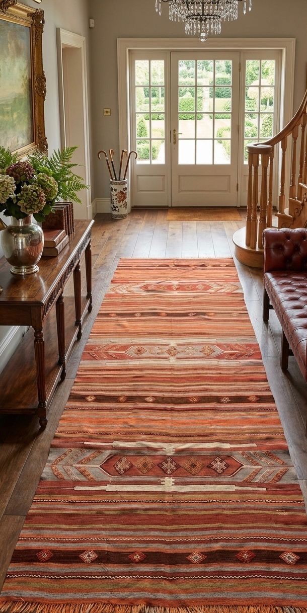 Handmade Sivas Kilim Runner – 151 × 325 cm – Vintage Turkish Wool Kilim