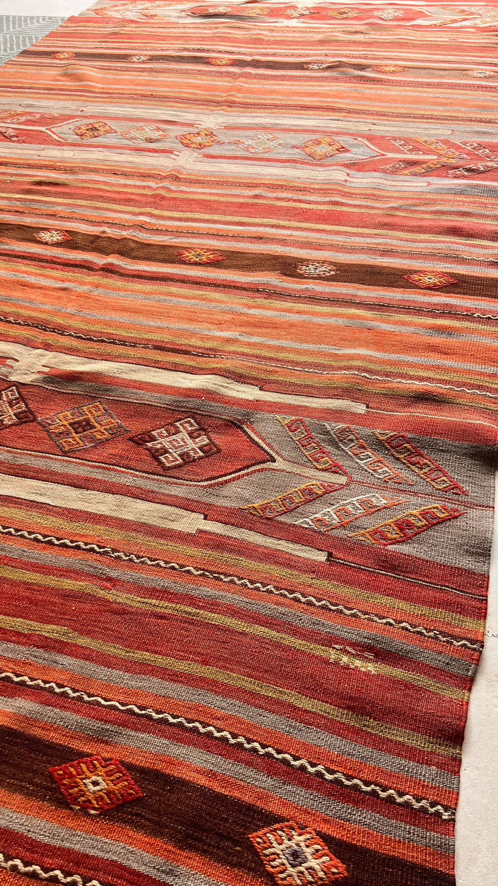 Handmade Sivas Kilim Runner – 151 × 325 cm – Vintage Turkish Wool Kilim