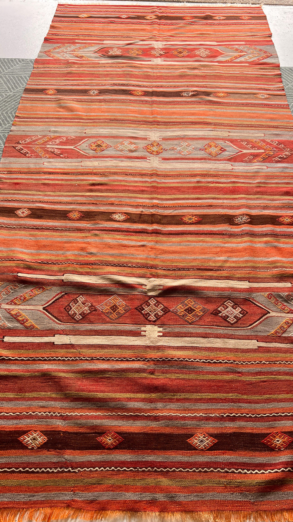 Handmade Sivas Kilim Runner – 151 × 325 cm – Vintage Turkish Wool Kilim
