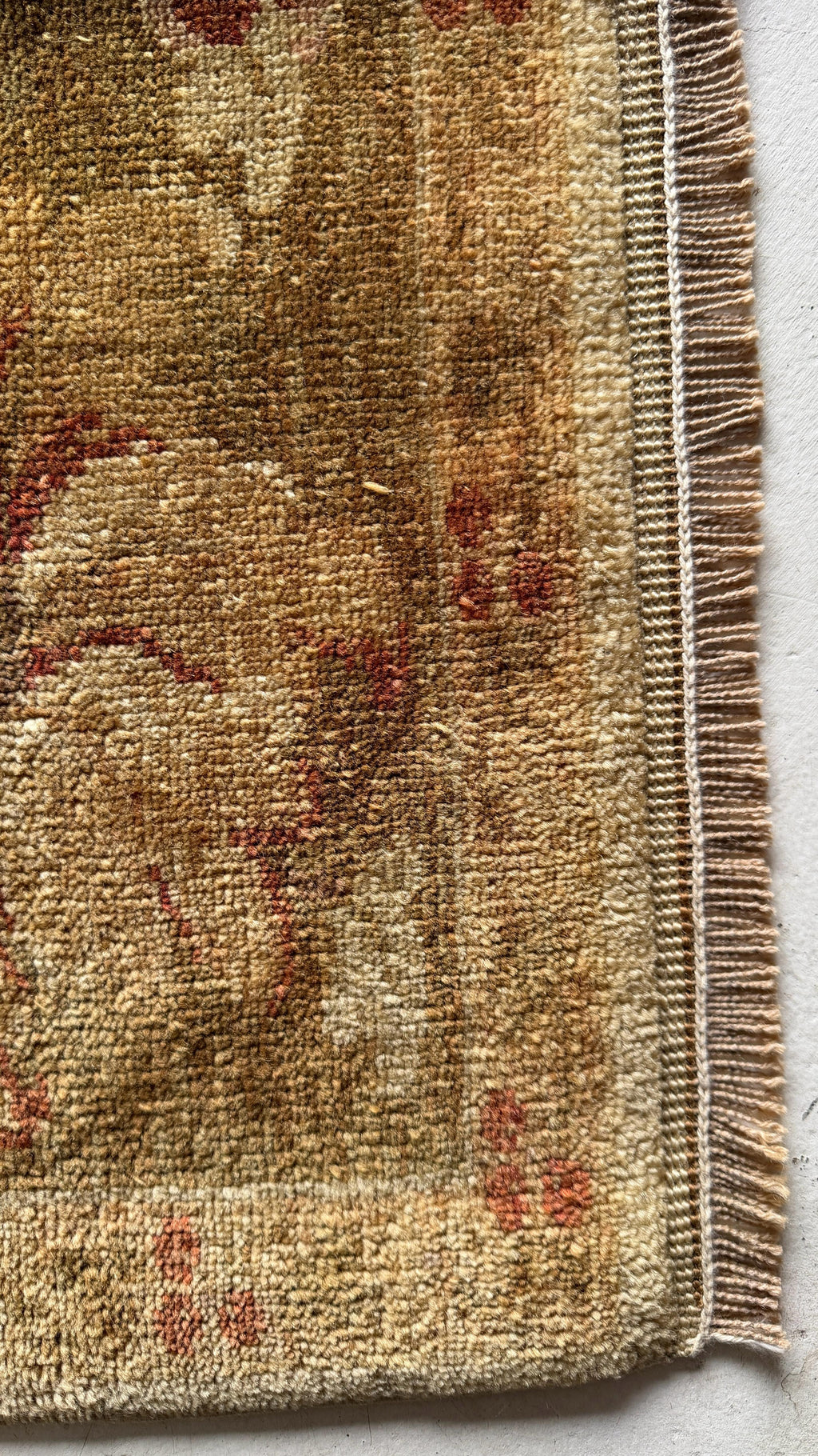 Ottoman Oushak Rug – 171 × 230 cm – Handmade Turkish Wool Rug – Soft Neutral Vintage Design