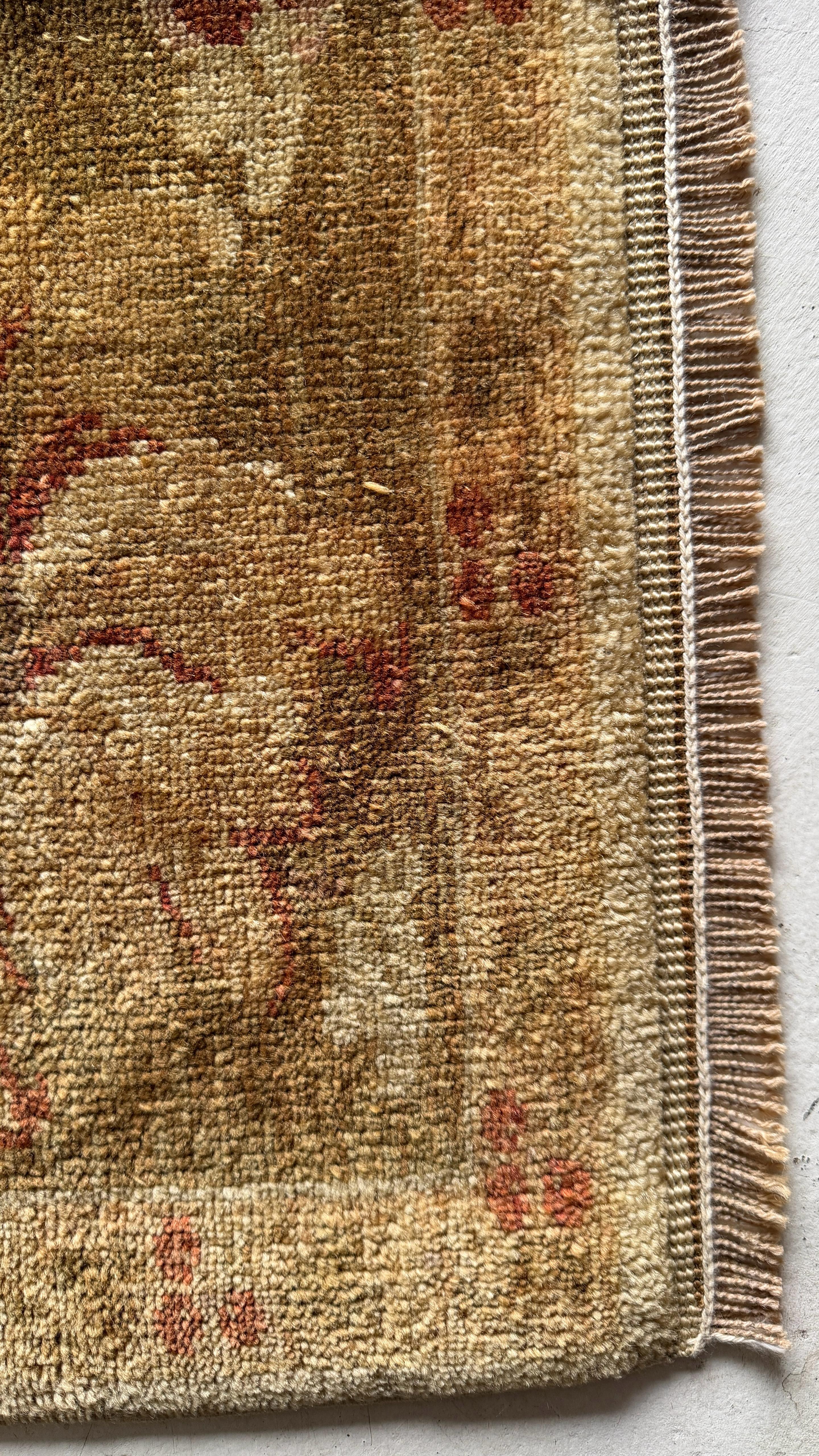 Ottoman Oushak Rug – 171 × 230 cm – Handmade Turkish Wool Rug – Soft Neutral Vintage Design