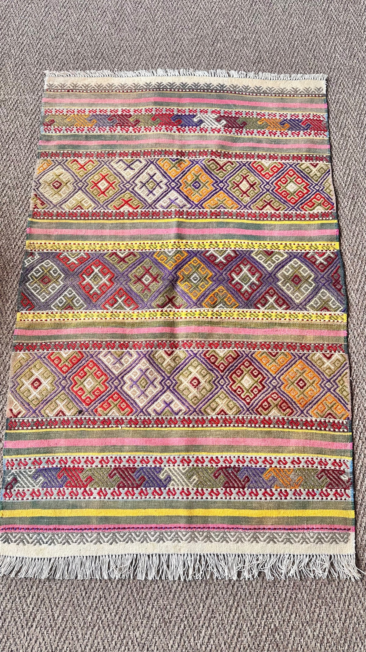 Aksaray Cicim Kilim – Multicolour · 79 × 125 cm