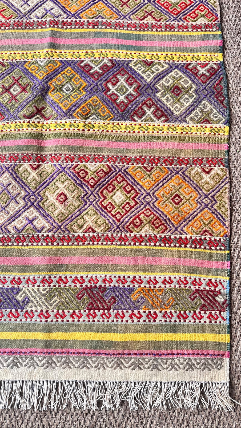 Aksaray Cicim Kilim – Multicolour · 79 × 125 cm