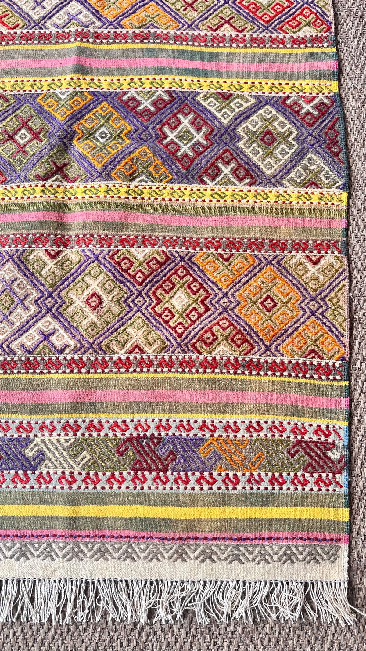 Aksaray Cicim Kilim – Multicolour · 79 × 125 cm