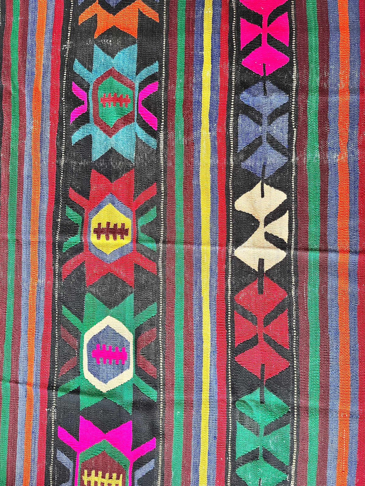 Vintage Afyon Kilim – Multicolour · 147 × 197 cm
