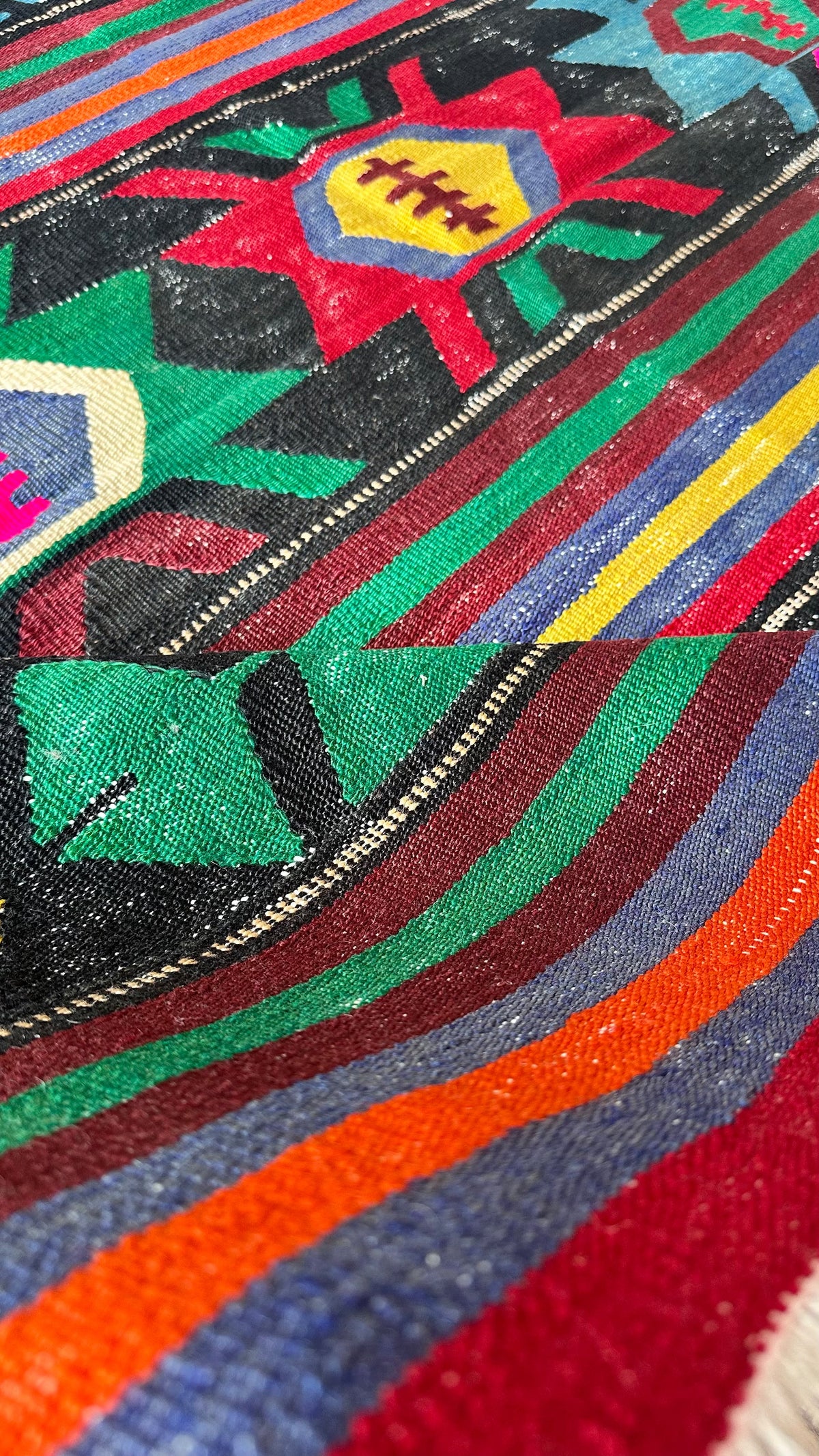 Vintage Afyon Kilim – Multicolour · 147 × 197 cm