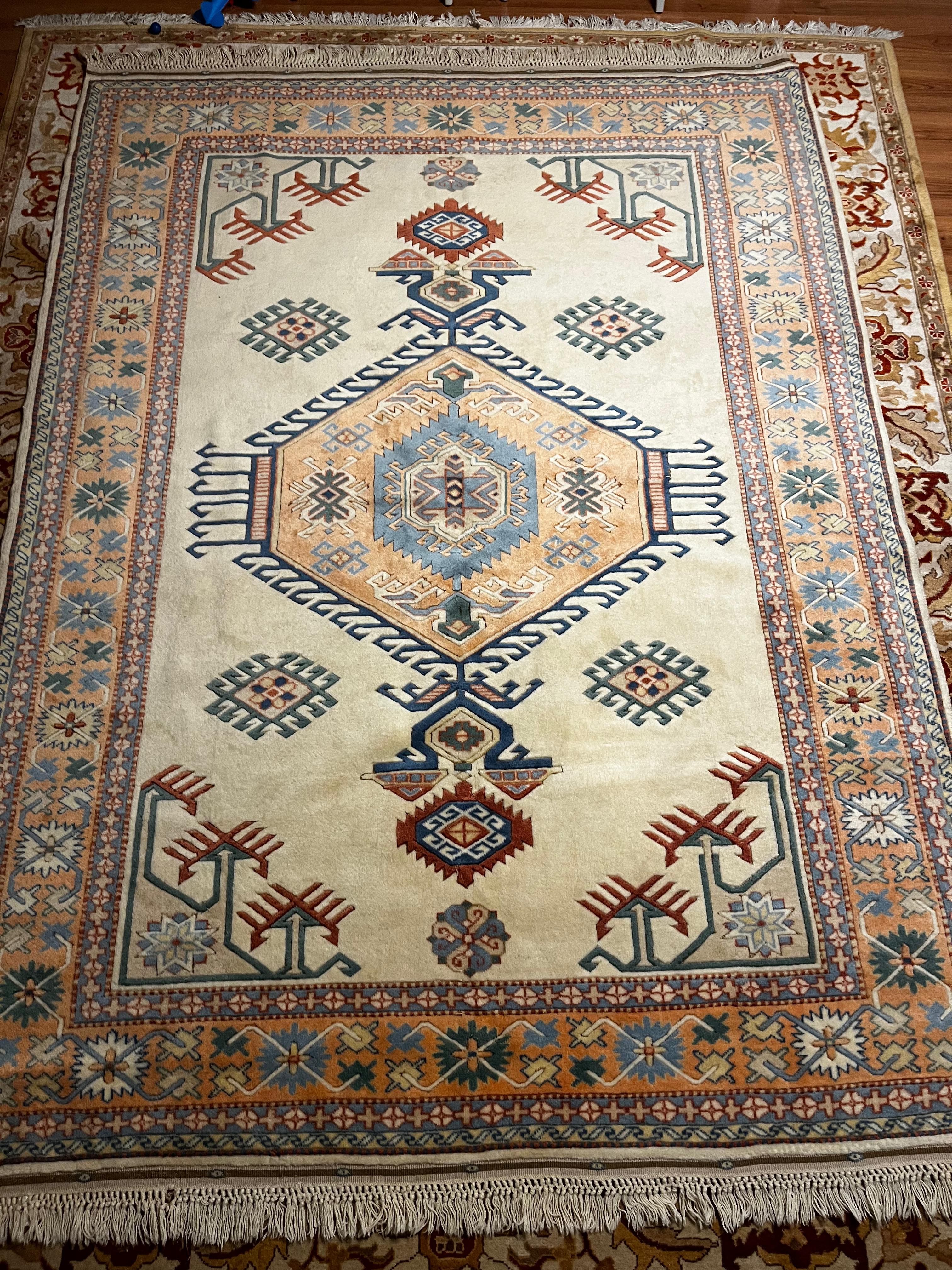 Handwoven Turkish Yörük Rug – 197 × 270 cm